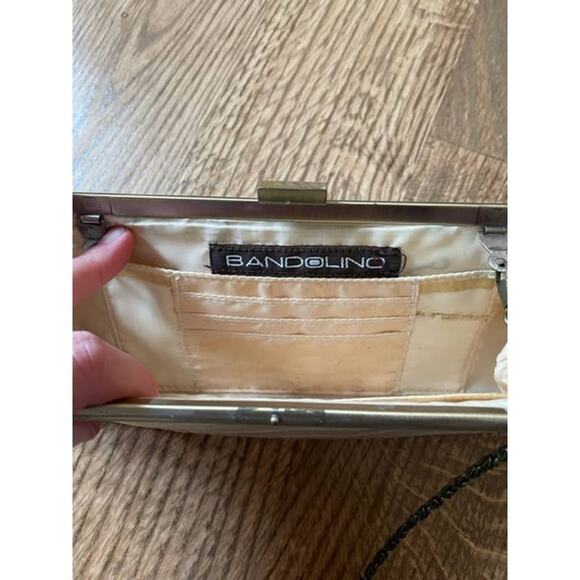 BANDOLINO Cream Ivory Crossbody Clutch - Picture 6 of 10